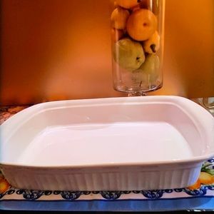 CorningWare French White 9” x 13” Lasagna/ Roaster Casserole Dish